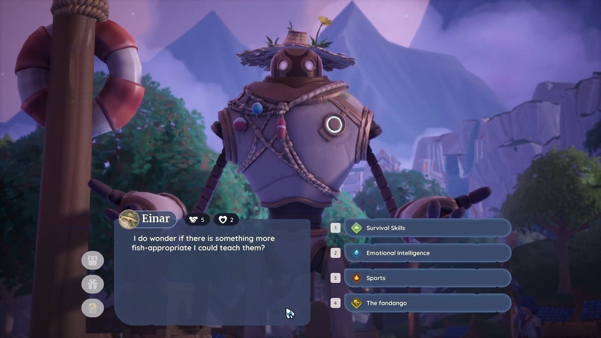 Depending on your choice, you must catch a certain type of fish (Image via Singularity 6 Corporation | YouTube/MechaGodzi11a Likes To Play)